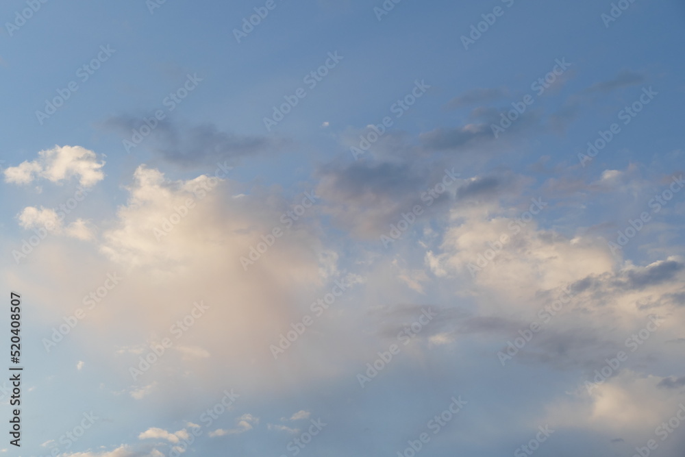 soft and pretty clouds on a summer day
