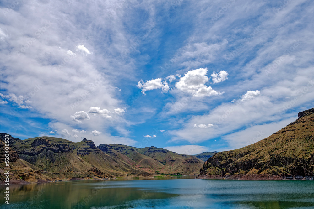 The reservoir at the Owyhee Dam in Oregon, USA