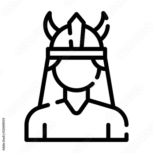 Viking man is a fight which wear viking helmet