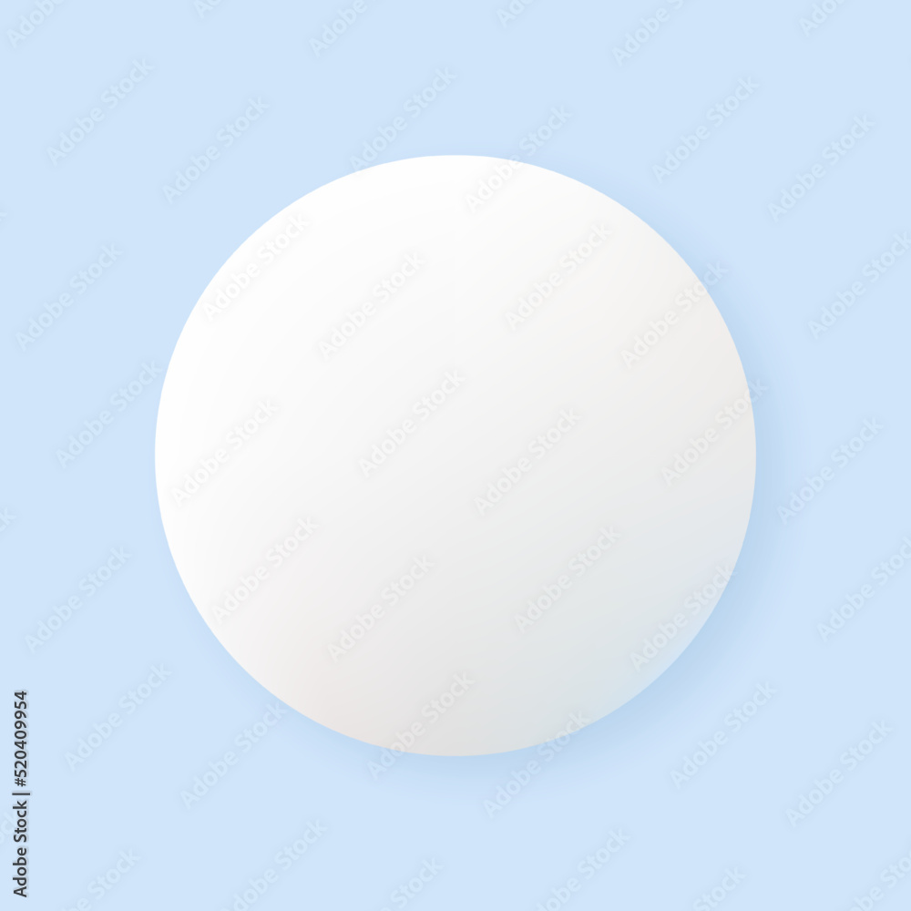 Round paper vector. Empty white paper plate. Vector round plate Illustration on blue background. Round paper vector. Empty white paper plate. Vector round plate Illustration on blue background.