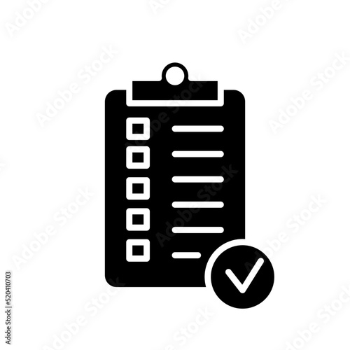 checklist , Clipboard, dokument, tekst - ikona wektorowa, lista kontrolna
