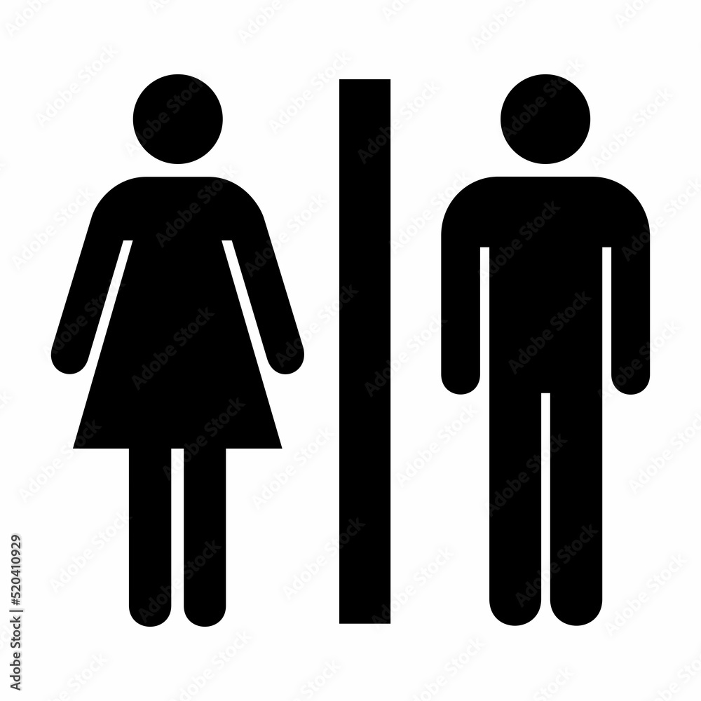 male and female toilet sign male and female toilet sign