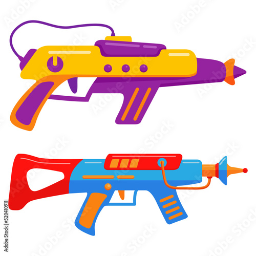 laser gun.Laser rifle SET.Toy weapons.Cartoon gun .