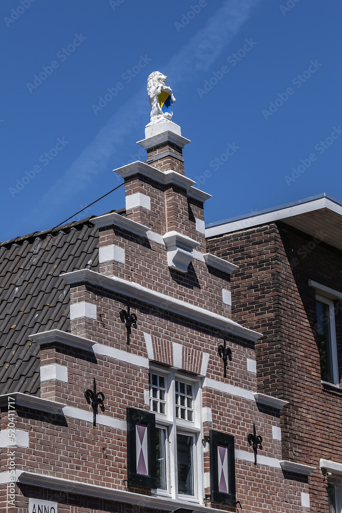 Lovely traditional Dutch houses in Zandvoort. Zandvoort aan Zee is a