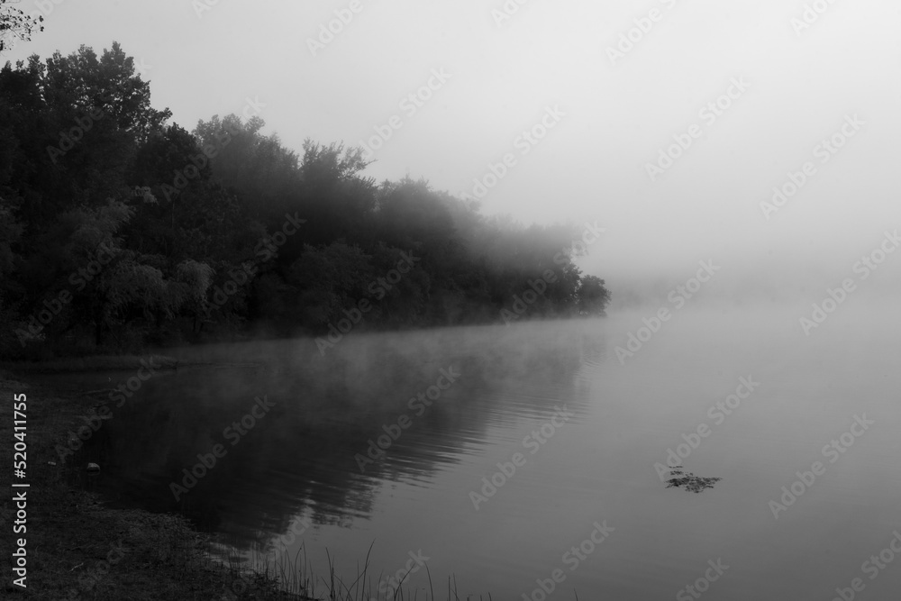 Fototapeta premium MIsty Lakeshore