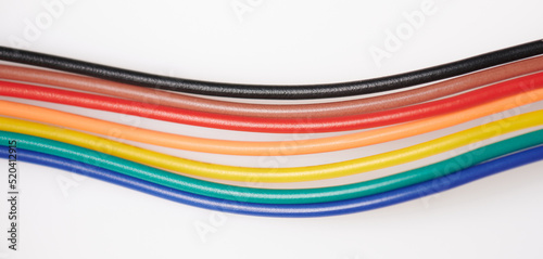Electric plastic wires cables