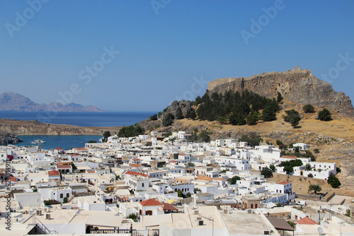 Panorama of Lindos, Rhodos © Tanouchka