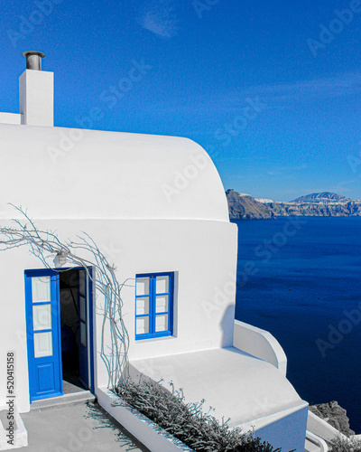 Fotografia Azul Santorini puerta