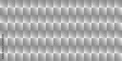 Obraz na płótnie Abstract 3d white geometric background template with shadow. Checkerboard texture. Pattern from pieces of paper. Vector design illustration w salonie