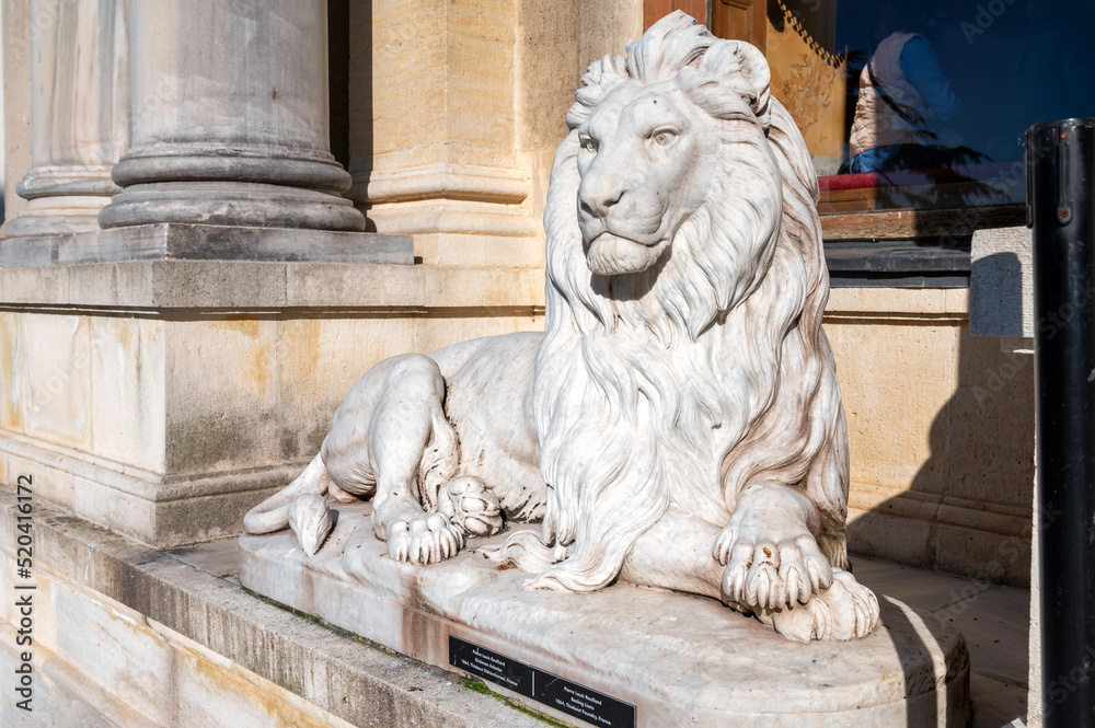 Lion Sculpture in Beylerbeyi Palace, Istanul, Turkey Lion Sculpture in Beylerbeyi Palace, Istanul, Turkey