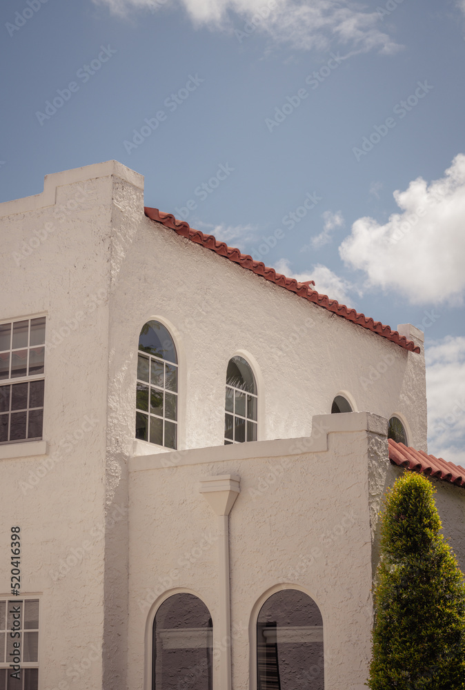 Fototapeta premium Hause home in miami classic sky windows 