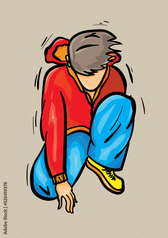 illustration of a person dancing illustration of a person dancing