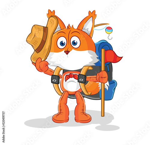 fox scout vector. cartoon character