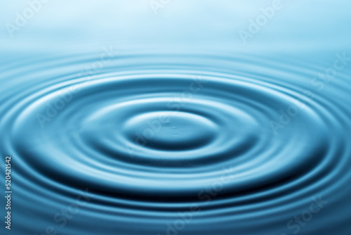 Circular wave and ripples on the water surface