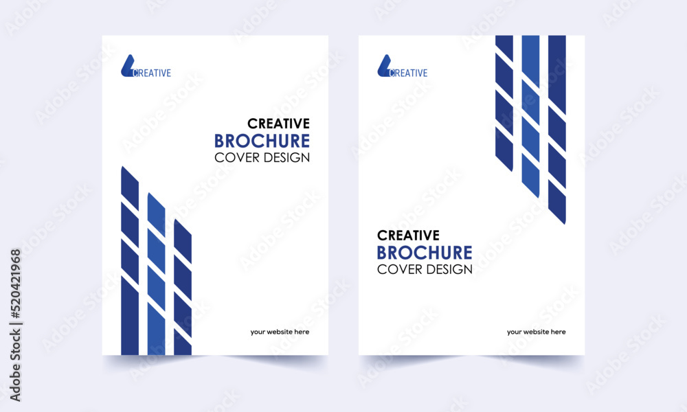 creative minimalist business brochure cover template blue. Brochure, Annual Report, Magazine, Poster, Portfolio, Flyer, Brochure cover, A4