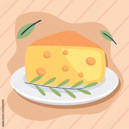 cheese portion in dish