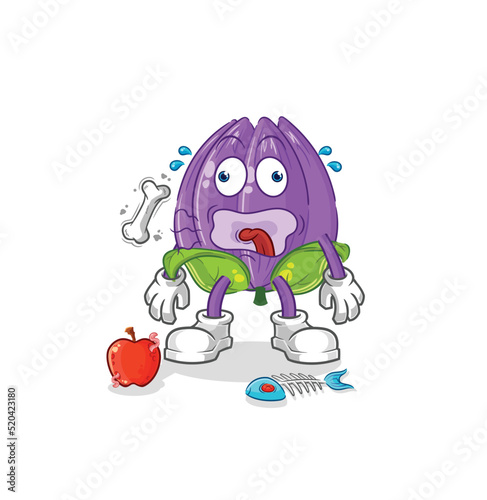 tulip burp mascot. cartoon vector