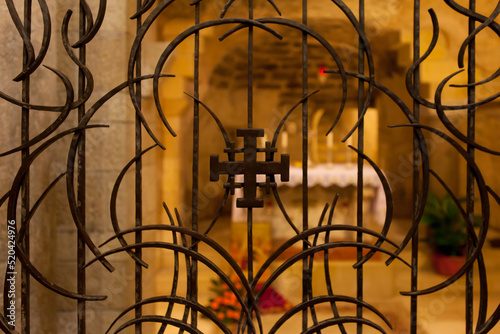 Interior of the Basilica of the Annunciation in Nazareth