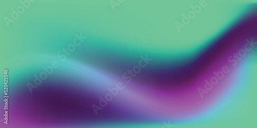Professional aurora blue and purple color wavy abstract vector background