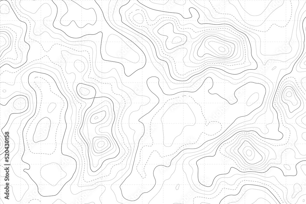 Retro topography map. White geographic contour map. Abstract outline grid. Retro topography map. White geographic contour map. Abstract outline grid.