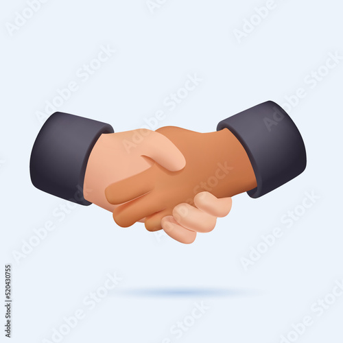 Vector illustration, handshake, conclusion of a contract, successful partnership, cooperation. Handshake of business.