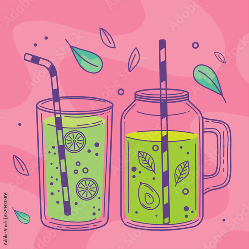 lemon and avocado detox drinks