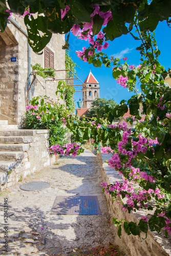 Panorama of the city of Omis - Dalmatia - Croatia