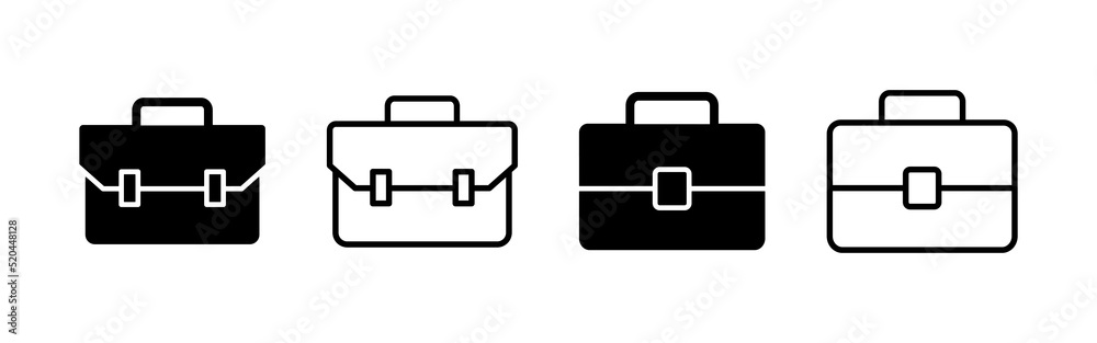 Briefcase icon vector. suitcase sign and symbol. luggage symbol. Briefcase icon vector. suitcase sign and symbol. luggage symbol.