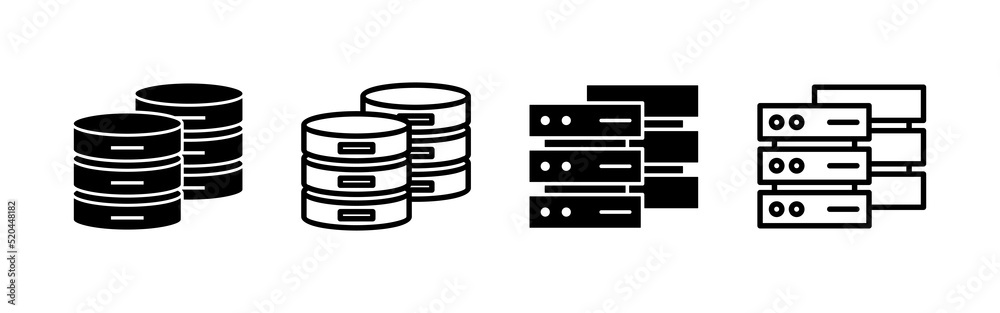 Database icon vector. database sign and symbol Database icon vector. database sign and symbol