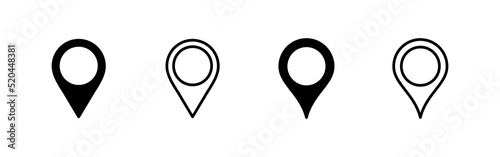 Free Download Pin icon vector. Location sign and symbol. destination icon. map pin - GFXLoad