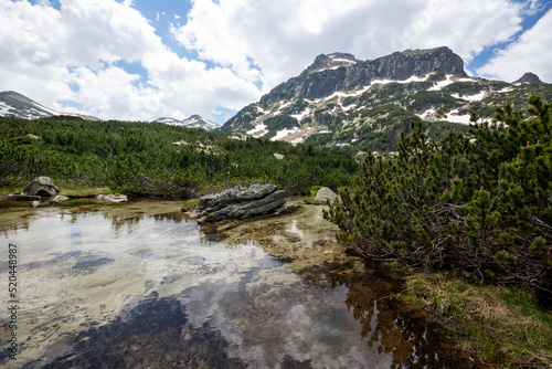 Landscape of Pirin Mountain near Popovo Lake, Bulgaria