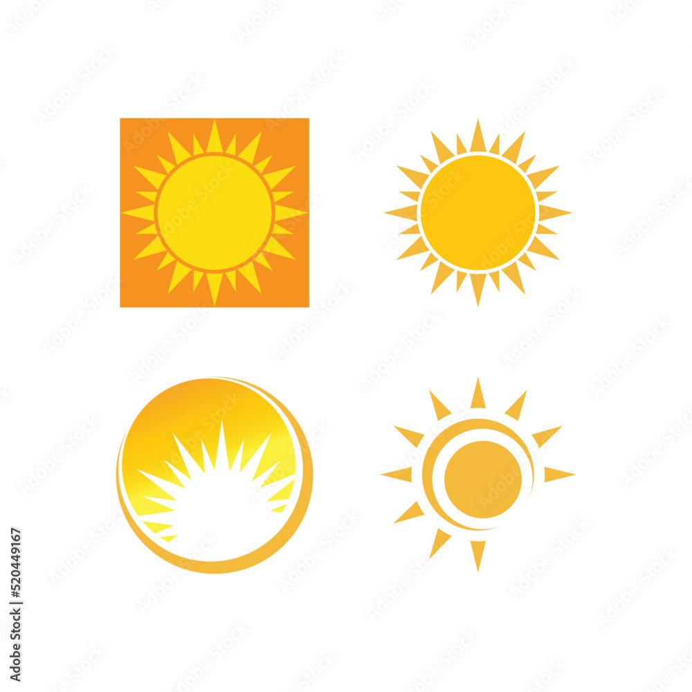 Fototapeta premium sun illustration logo