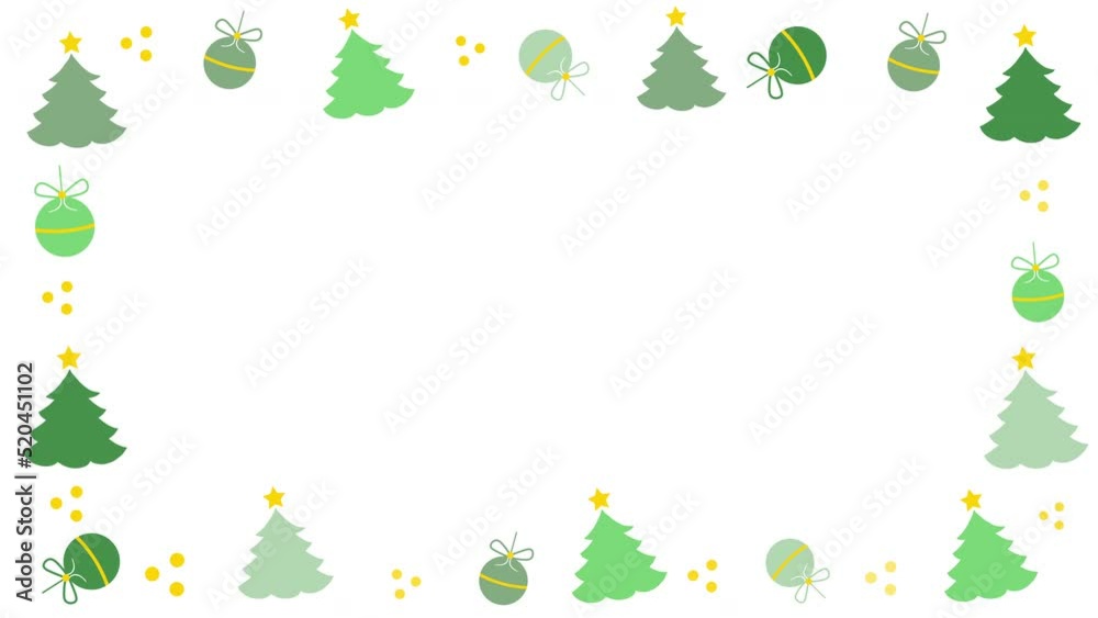 Animated Christmas tree and balls with shining stars texture looped pattern design Magical frame for Christmas Holiday and New Year. Can be used as banner background, card template animation or else Animated Christmas tree and balls with shining stars texture looped pattern design Magical frame for Christmas Holiday and New Year. Can be used as banner background, card template animation or else