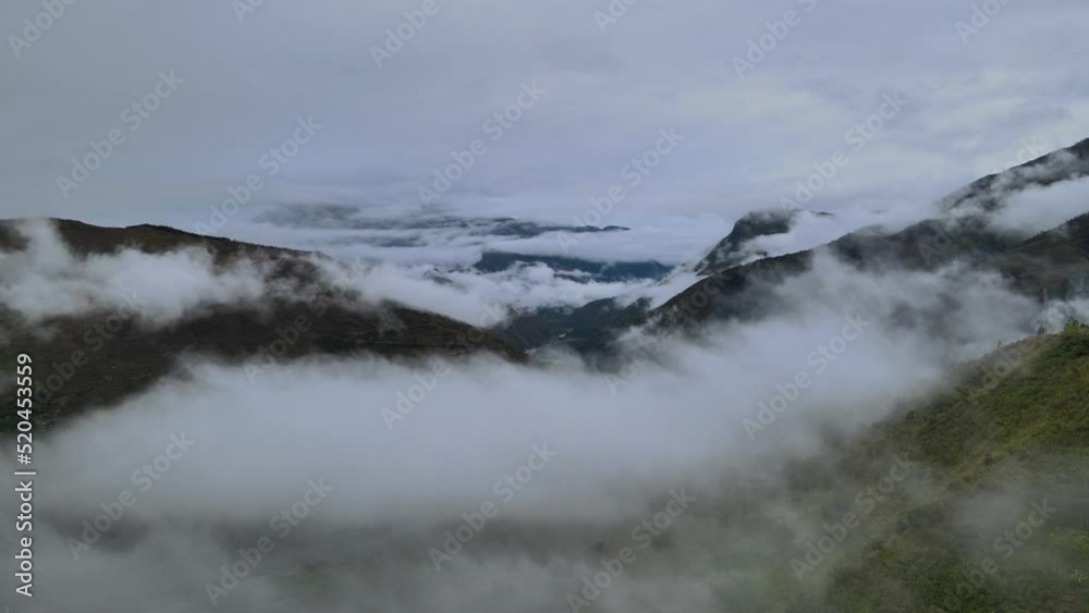 aerial visual over the jungle of peru in the amazon, cloudy tropical forest aerial visual over the jungle of peru in the amazon, cloudy tropical forest