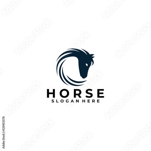 horse logo design vector isolated