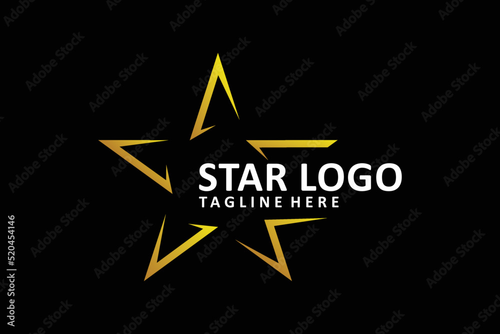 Obraz premium star logo design vector isolated
