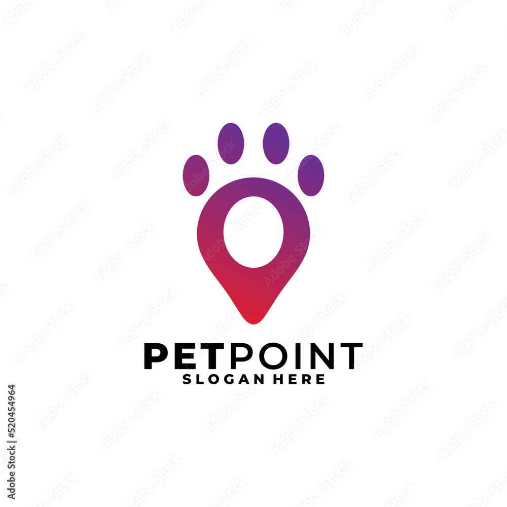 pet point logo vector design