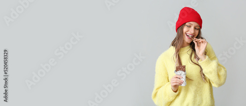 Beautiful young woman with ...