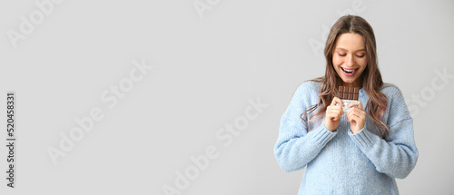 Beautiful young woman with ...