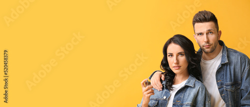 Stylish young couple with p...