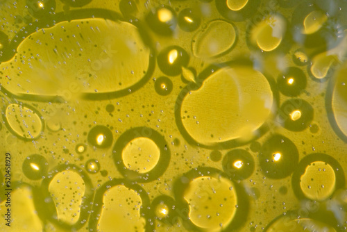 golden olive oil drops