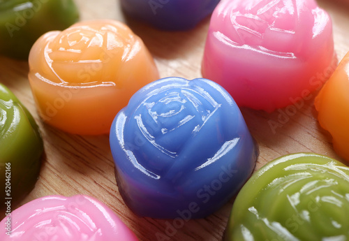 Fotografi Kanom Chan or Steamed Layer cake