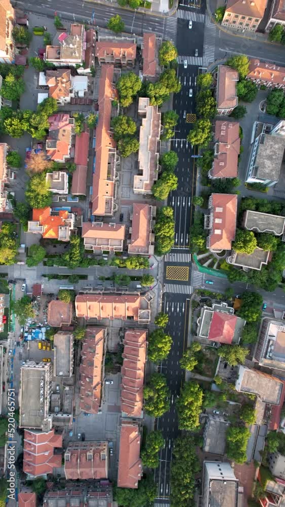 Aerial photography of Marco Polo Plaza, Italian Style District, Tianjin, China