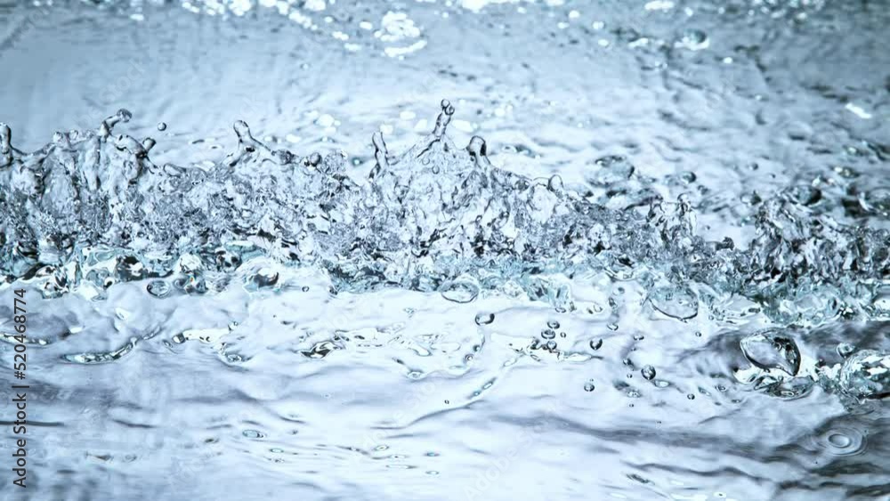 Super slow motion of splashing water in waves. Filmed on high speed cinema camera, 1000 fps. Super slow motion of splashing water in waves. Filmed on high speed cinema camera, 1000 fps.