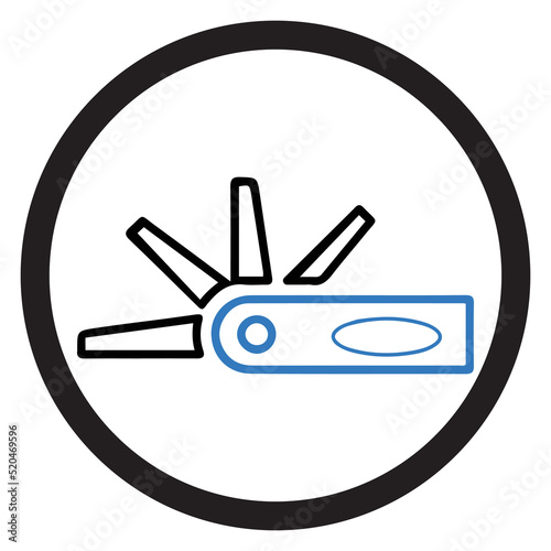 Bicycle folding or multi-tool icon