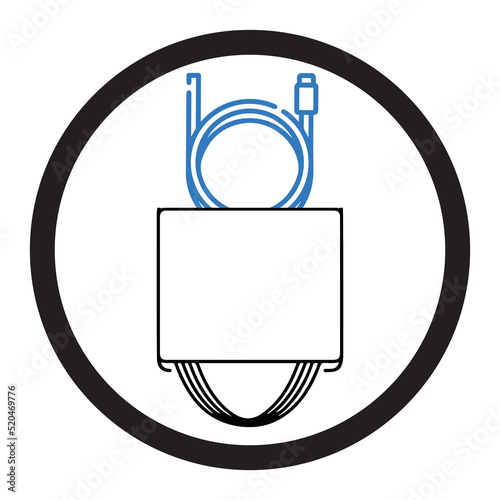 Bicycle or brake cable icon