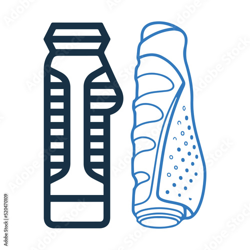 Bicycle components or grips icon