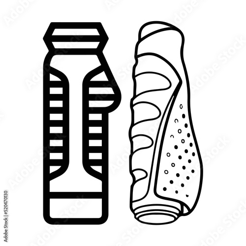 Bicycle components or grips icon
