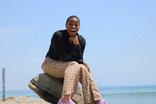 Christy on the Rocks