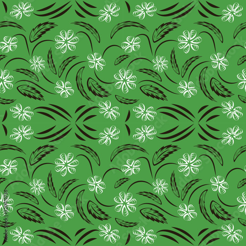Folk flowers print Floral pattern Ethnic art